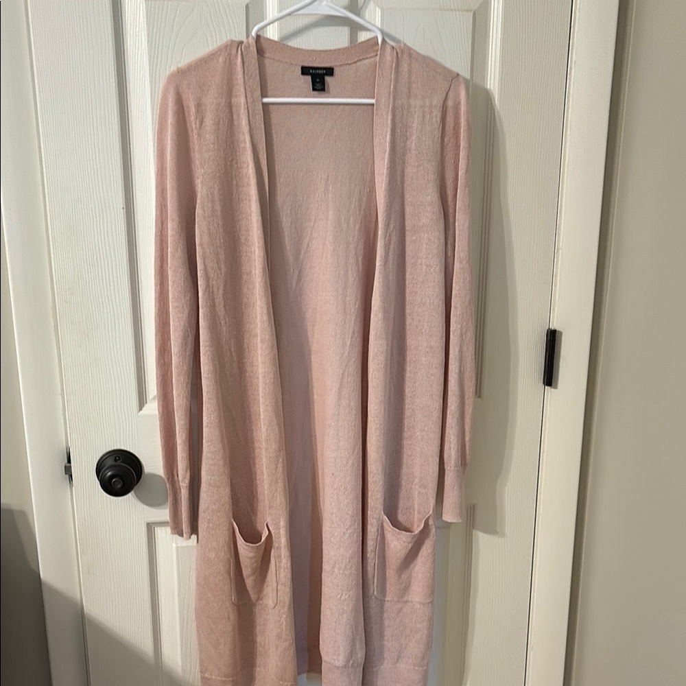 Women's Pink Cardigan Sweater Halogen M